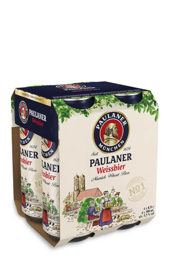 Pivo Paulaner 4 x 0,5 L