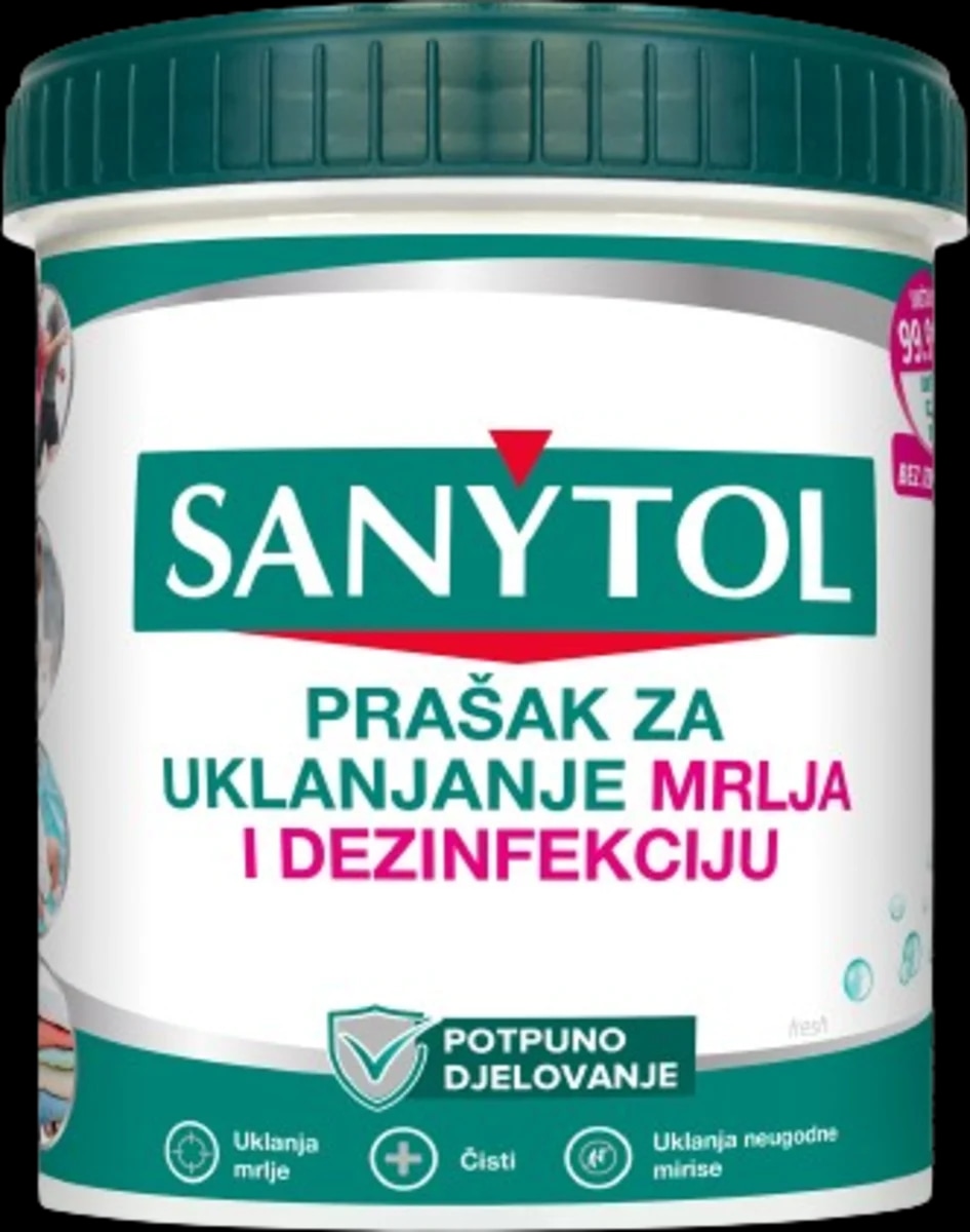 Sanytol dezinfekcijsko sredstvo za uklanjanje mrlja u prahu 450g - Akcija u trgovini Dm