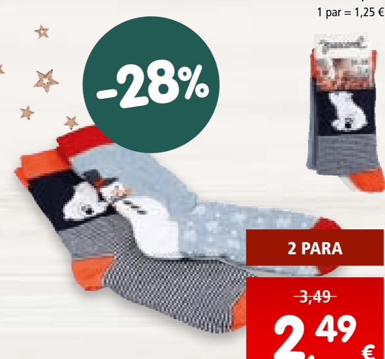 Dječje božićne čarape PASCAREL 1 pak