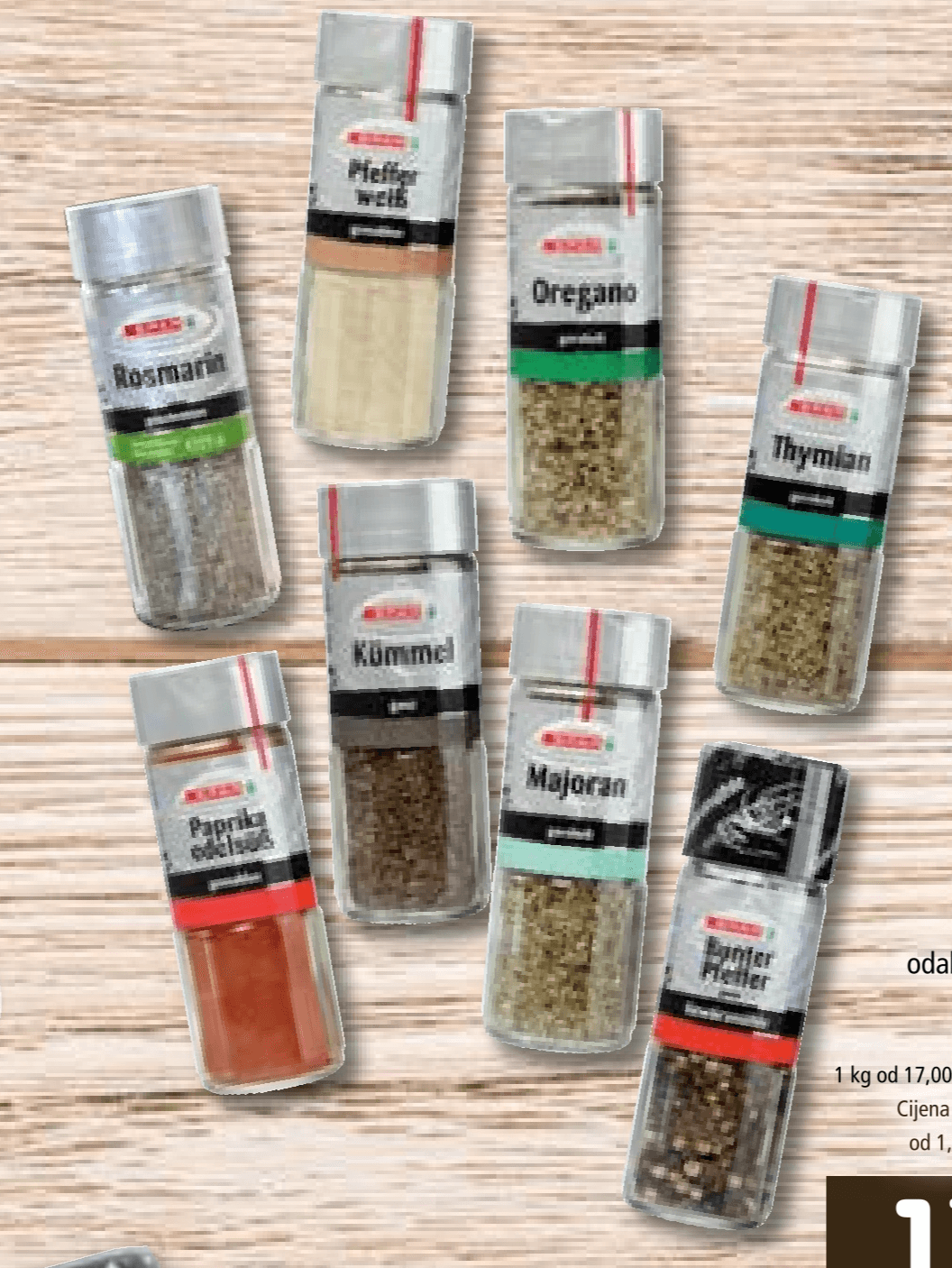 Začin SPAR od 10 g do 70 g