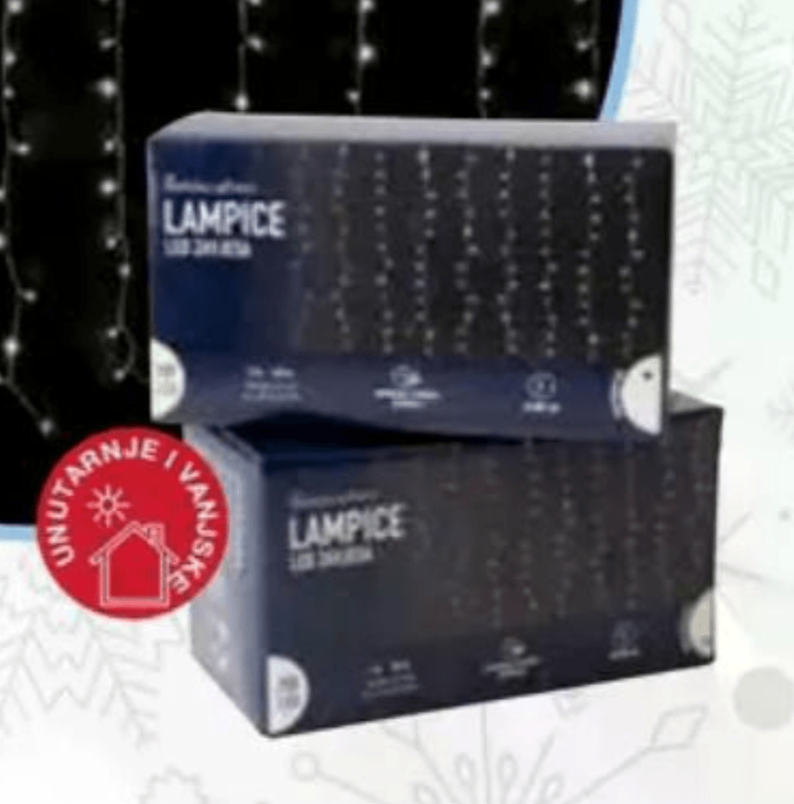 LED božićne lampice ZAVJESA 100 L, 1 x 1 m