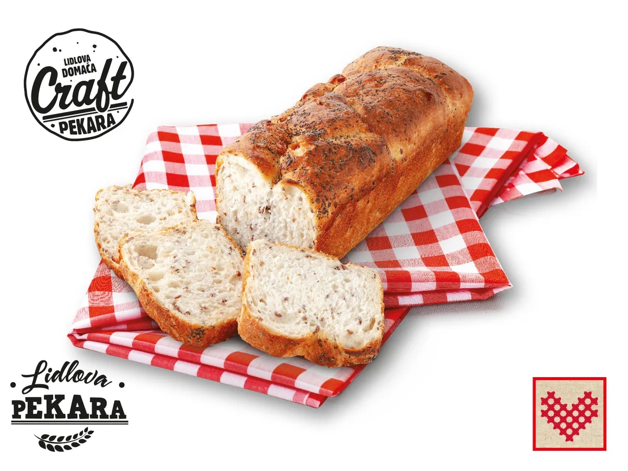 Domaći craft kruh sa sjemenkama 400 g