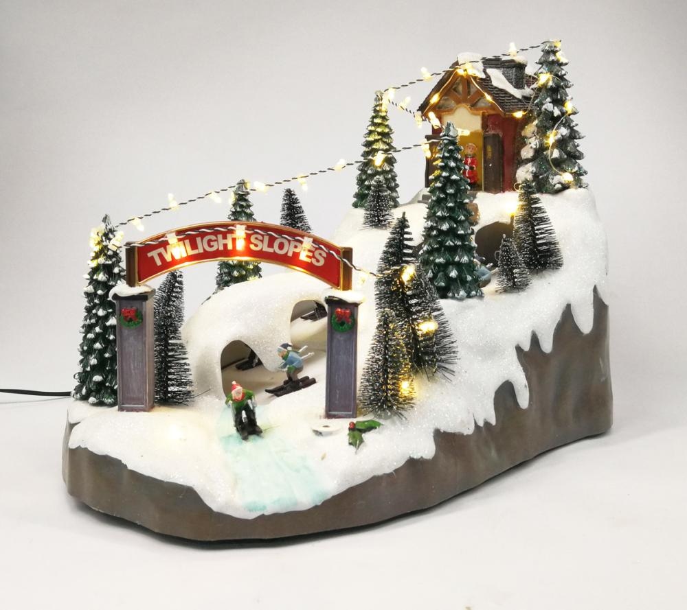 Zimska božićna scena 23 cm