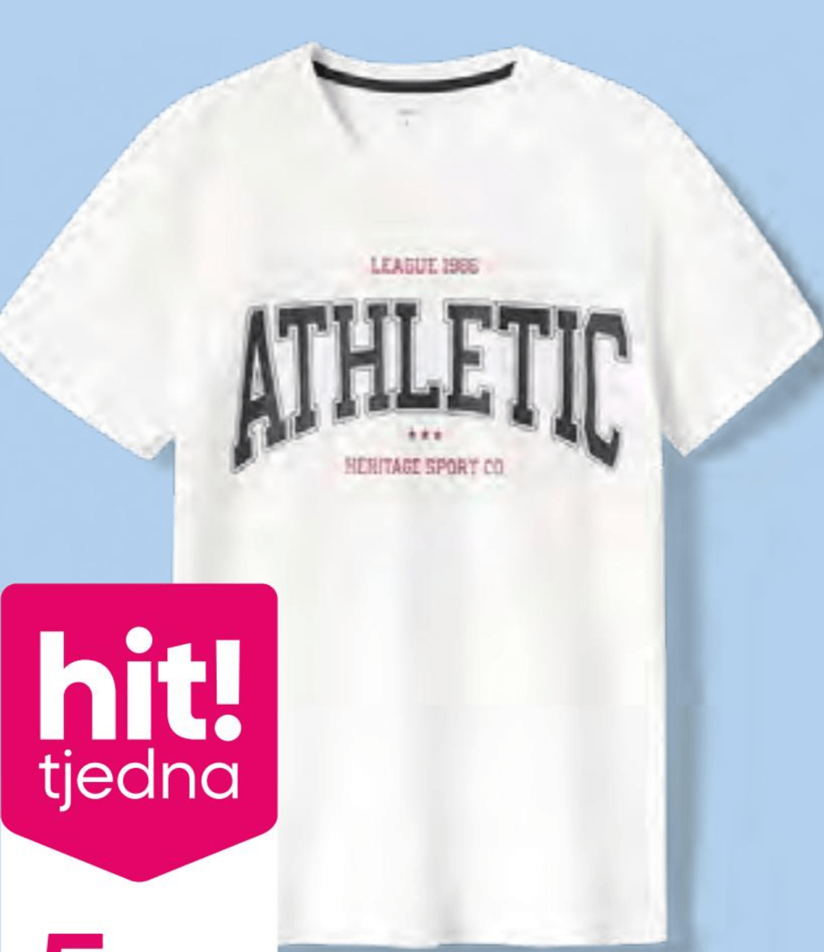 Muška majica kratkih rukava Athletic - Akcija u trgovini Pepco