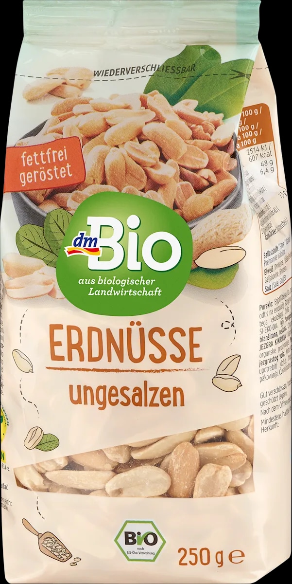 dmBio kikiriki nesoljeni 250 g