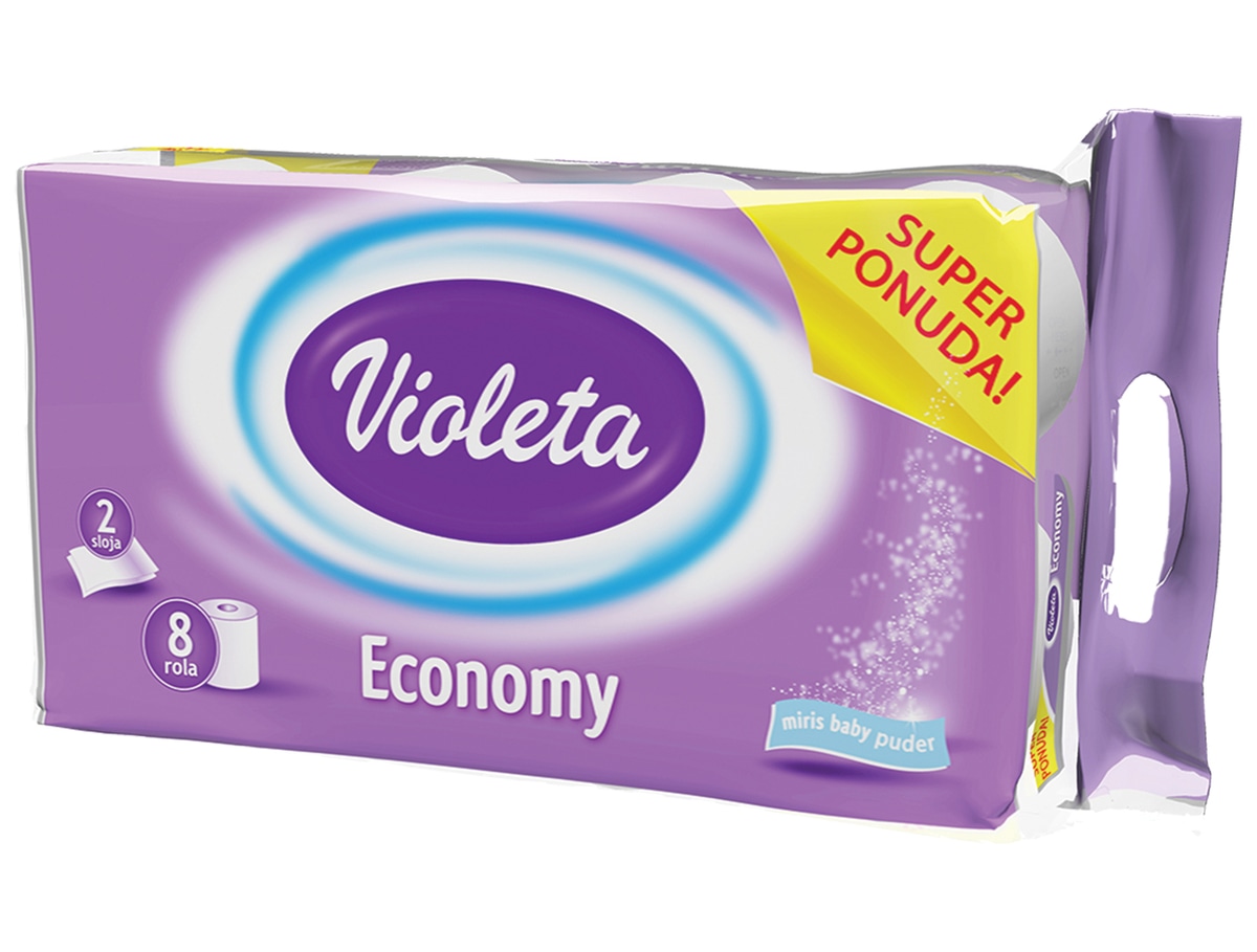Violeta Economy Toaletni papir 8 rola - Akcija u trgovini Ribola