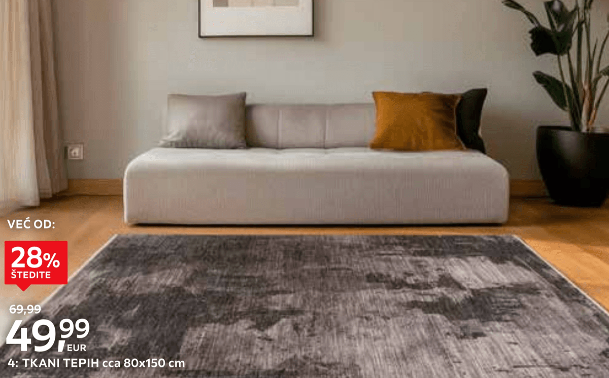 Tepih visokog flora Marola cca 120x170 cm - Akcija u trgovini Lesnina