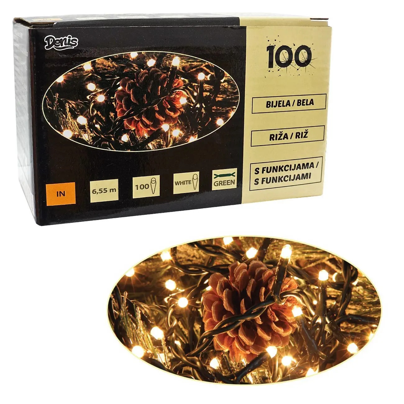 Lampice riža 100 lampica