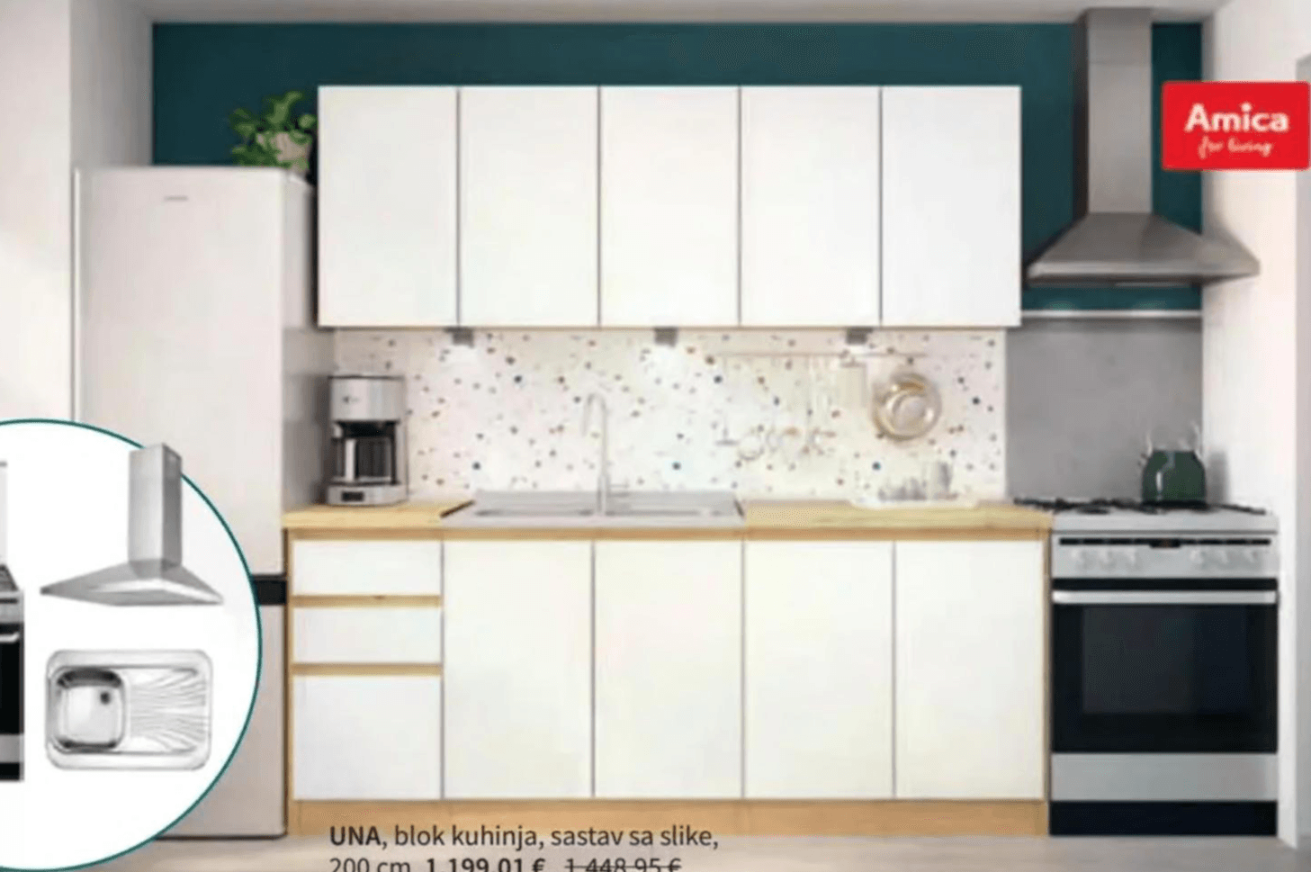 Una blok kuhinja 200 cm