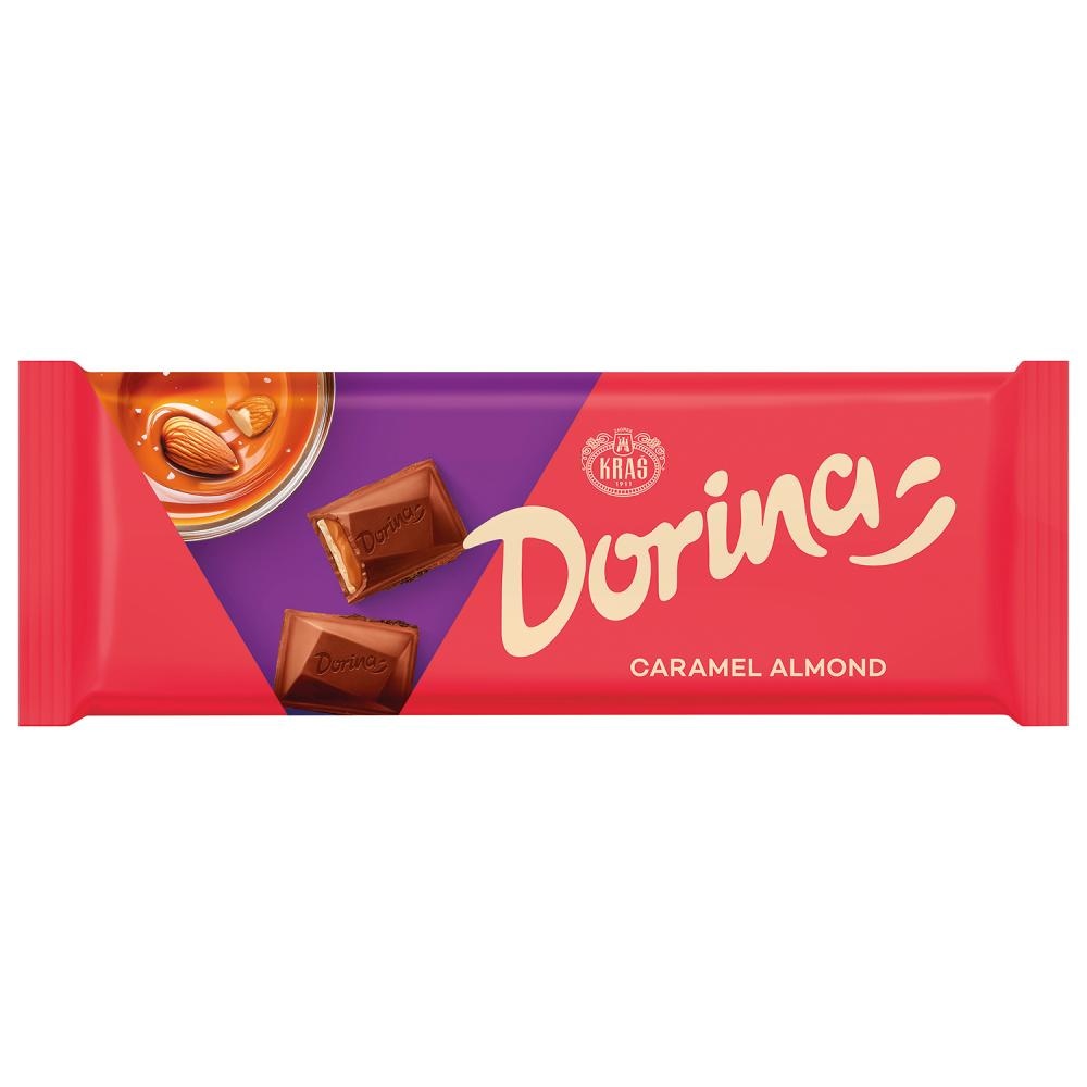 Dorina caramel almond čokolada 250 g Kraš