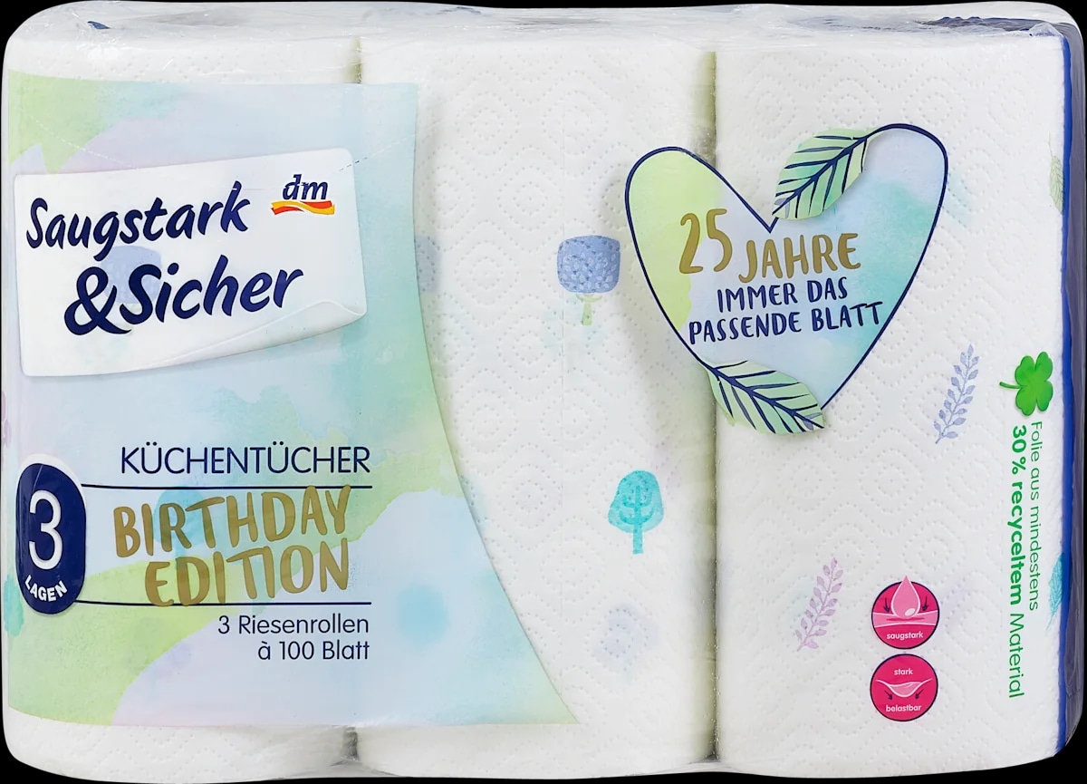 Saugstark&Sicher troslojni papirnati ručnici 3 kom. x 100 listića