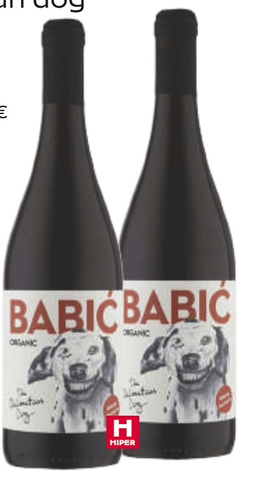 Babić, Dalmatian dog Vino crno 0,75 L - Akcija u trgovini Tommy