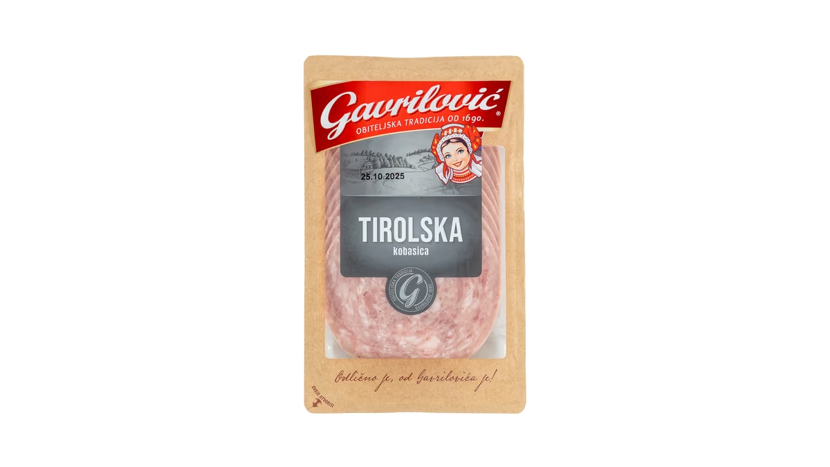 GAVRILOVIĆ Salama Tirolska 125 g - Akcija u trgovini Kaufland