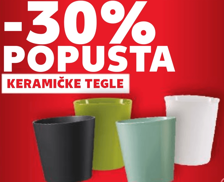 Keramičke tegle - Akcija u trgovini Kaufland