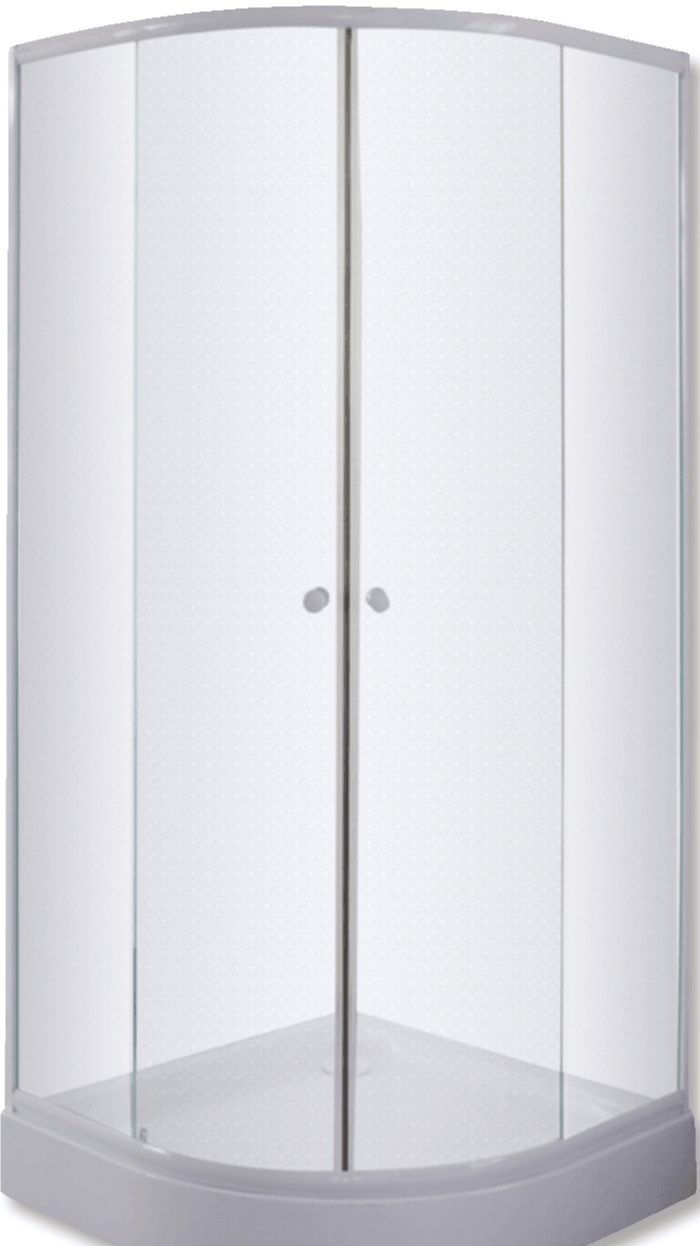 Polukružna tuš kabina s kadom