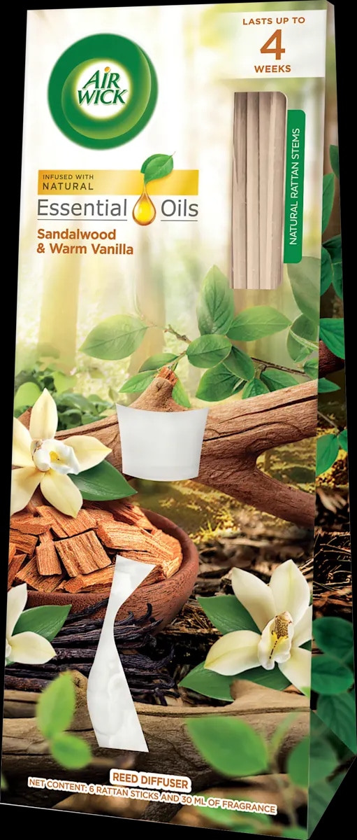 Airwick mirisni štapići Sandalwood & vanilla 30 ml