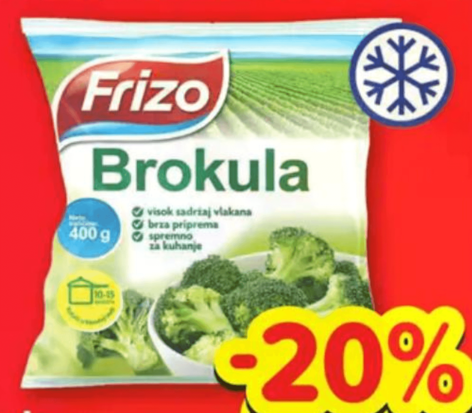 Frizo Brokula 400 g - Akcija u trgovini Plodine