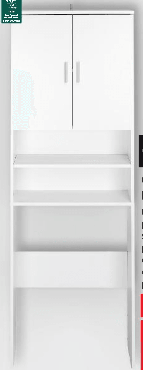 Ormar za iznad perilice rublja pakiranje LIV QO BO - Akcija u trgovini Kaufland