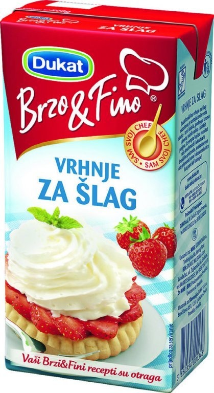 Brzo & Fino Vrhnje za šlag 0.5l