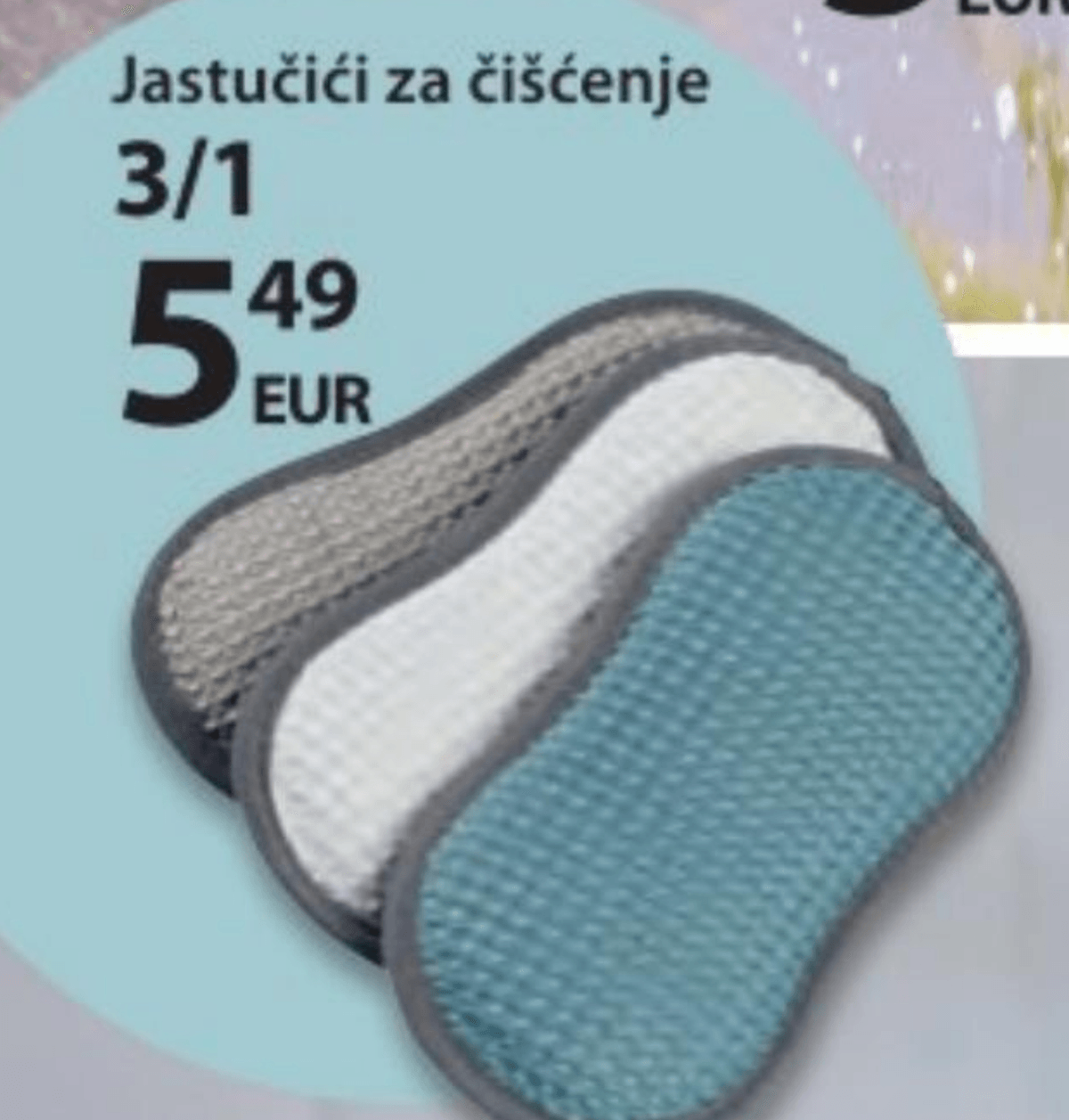 Jastučići za čišćenje 3/1 - Akcija u trgovini NKD