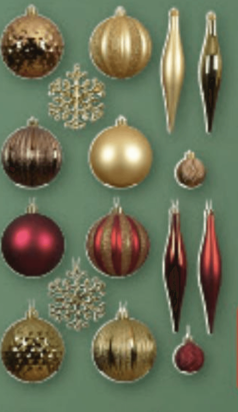 Viseći božićni ukrasi 46 komada