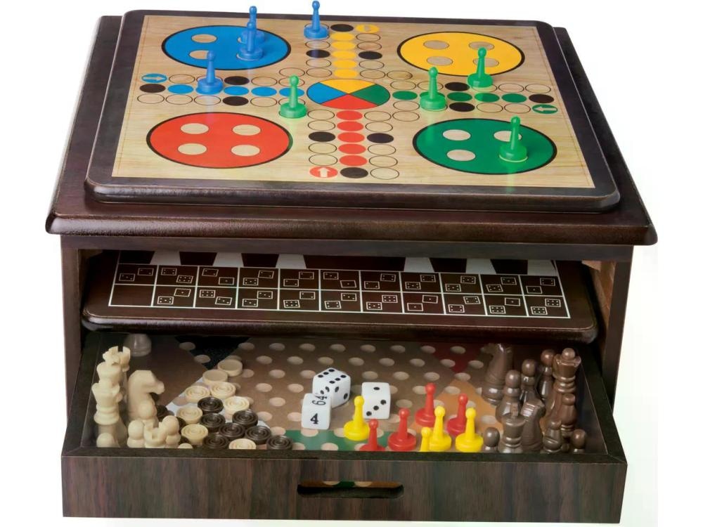 lupilu® 10 u 1 drveni set društvenih igara Set