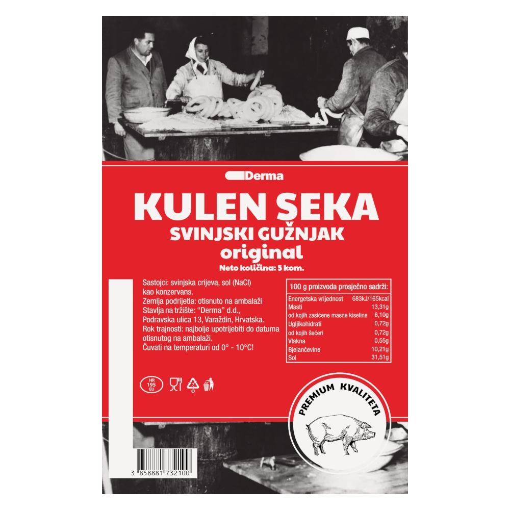 Derma Svinjski kulen - seka 5 komada