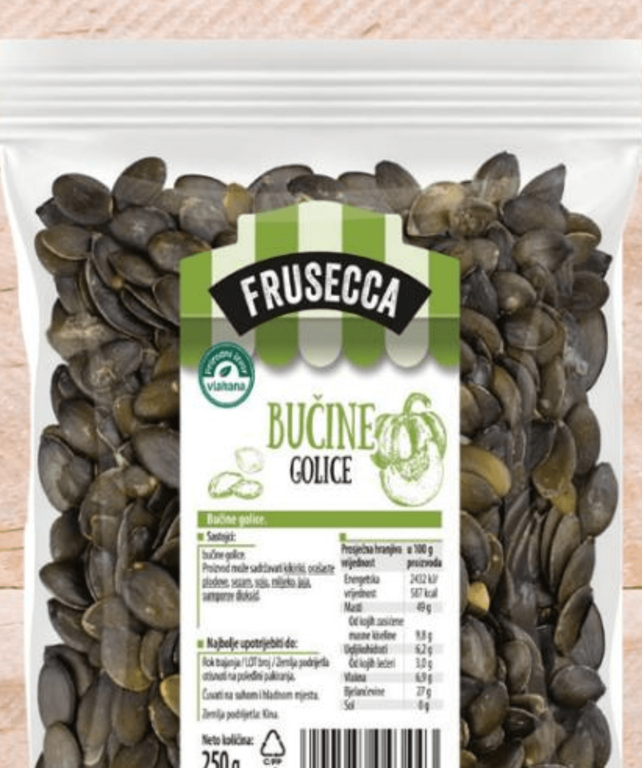 Frusecca Bučine golice 250 g