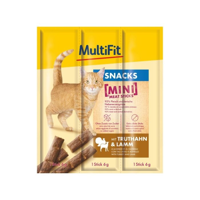 MultiFit Mini Meat Sticks 3x6 g - Akcija u trgovini Zoo City