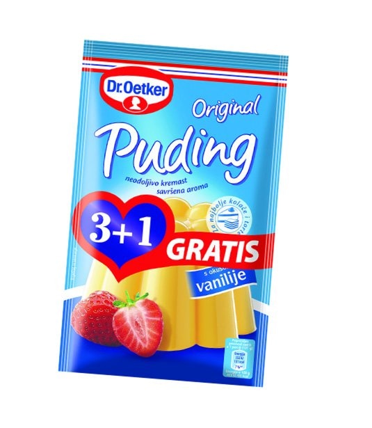 Dr.Oetker Puding 152 g vanilija, 196 g čokolada