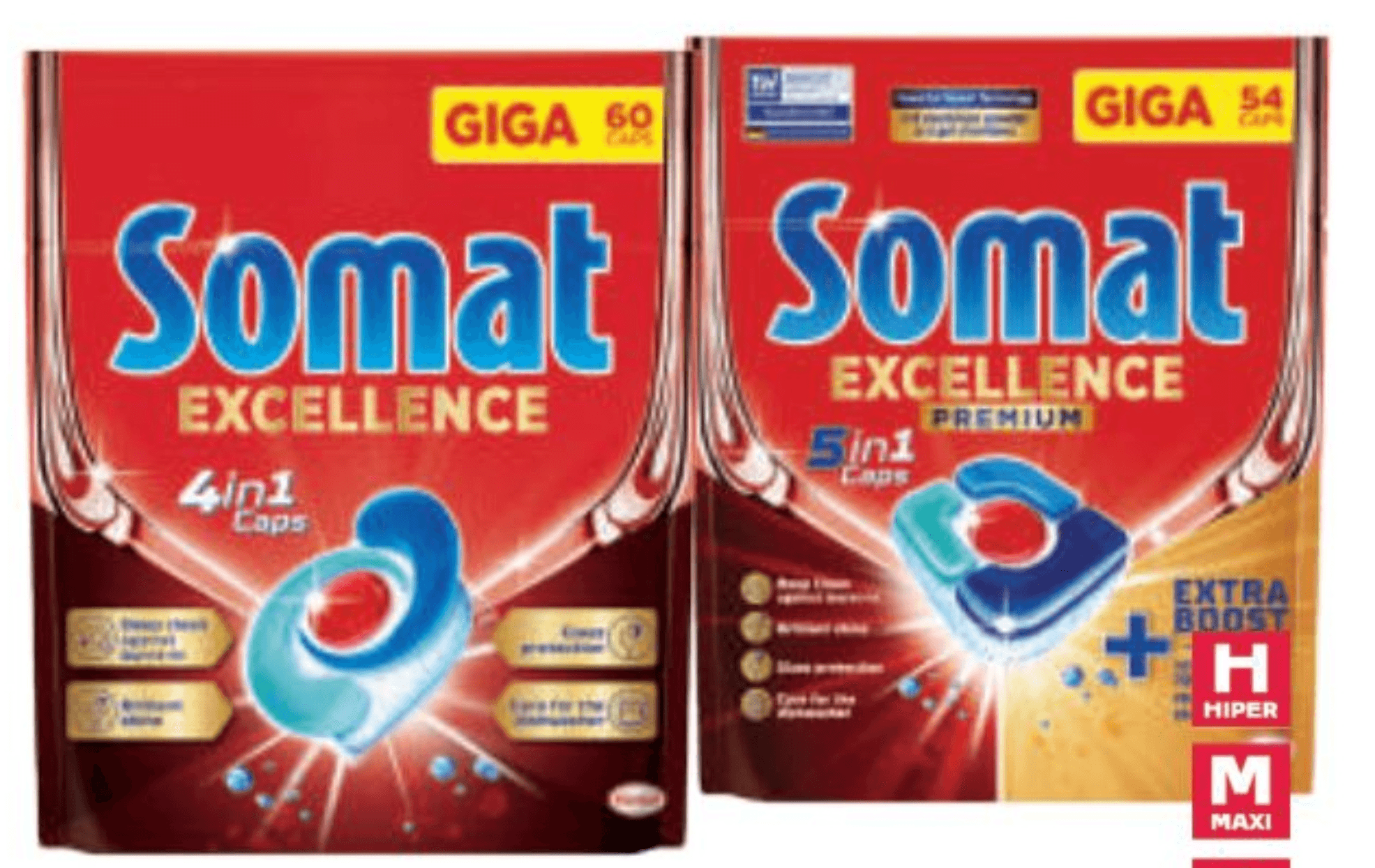 Somat Tablete za strojno pranje posuđa 60 kom ili 54 kom - Akcija u trgovini Tommy