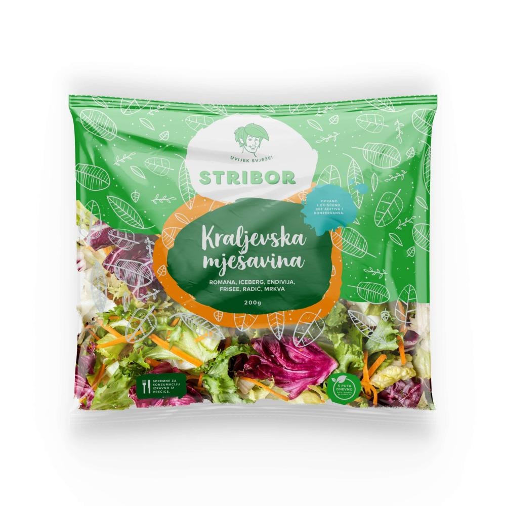 Salata Kraljevska mješavina 200 g STRIBOR - Akcija u trgovini Eurospin