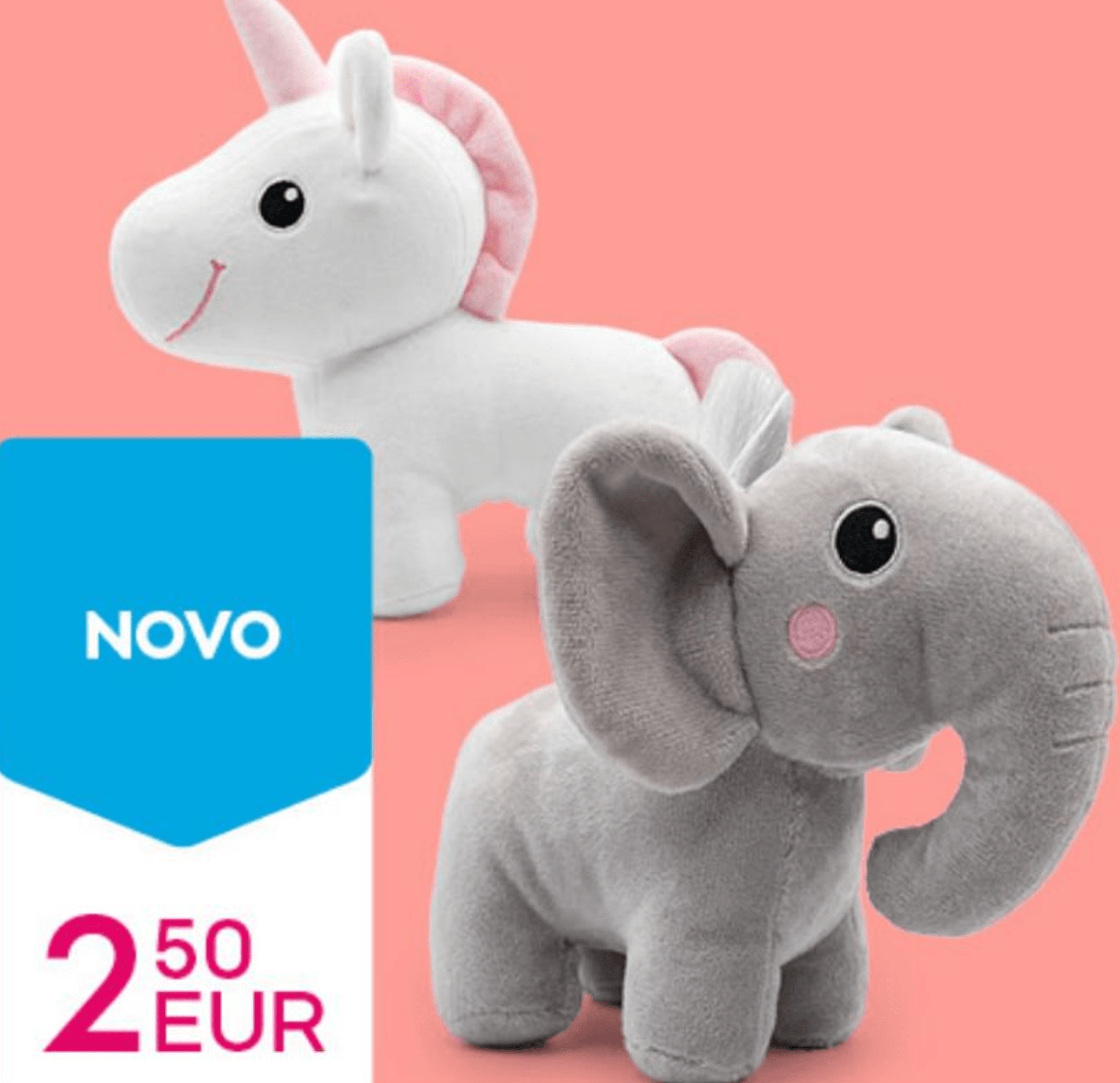 Plišana igračka slon ili jednorog - Akcija u trgovini Pepco