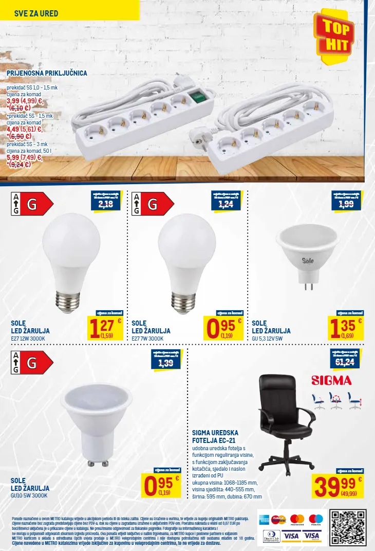 METRO PROFESSIONAL Žaruljice 200 LED, 20 m