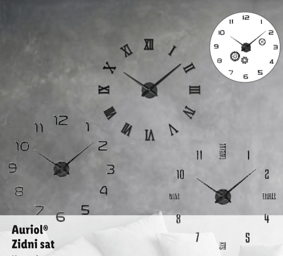 Auriol® Zidni sat Komad