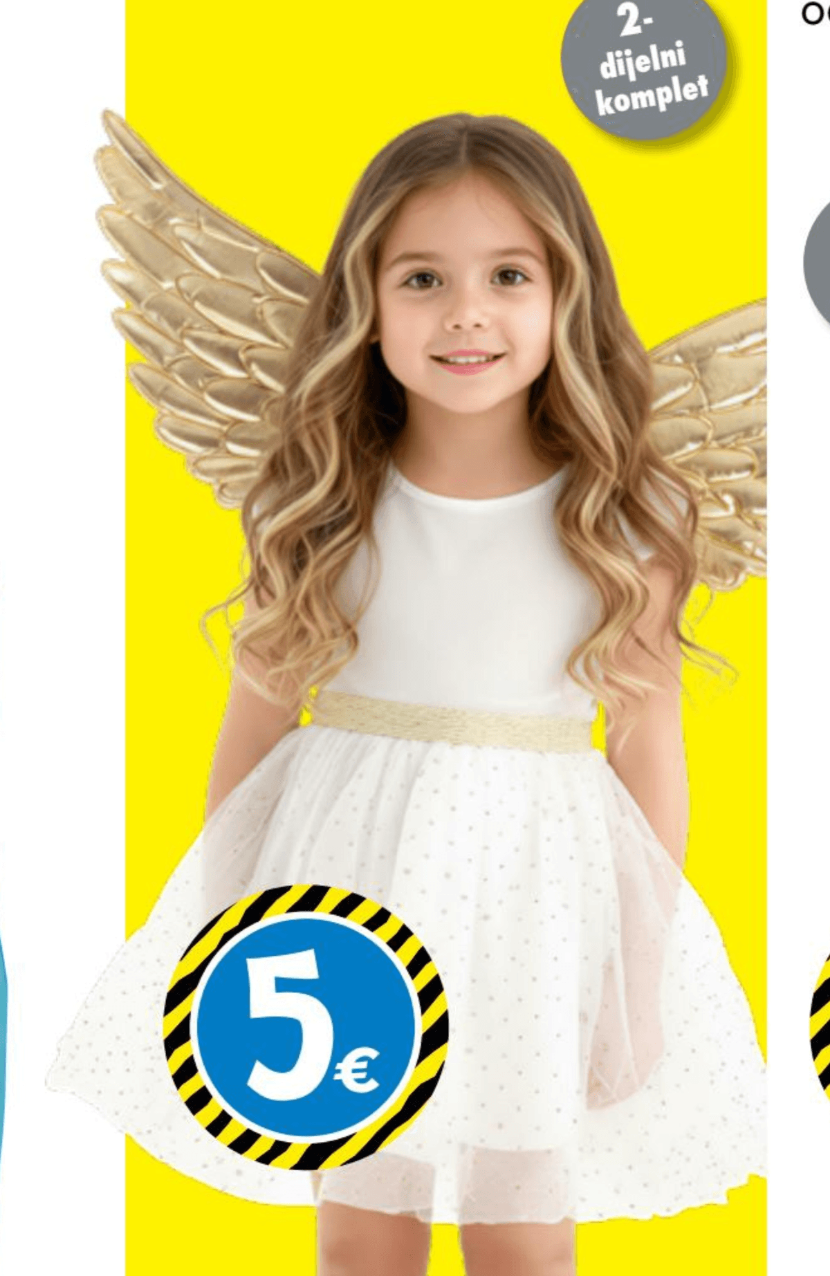 Dječji kostim anđeo - Akcija u trgovini Tedi