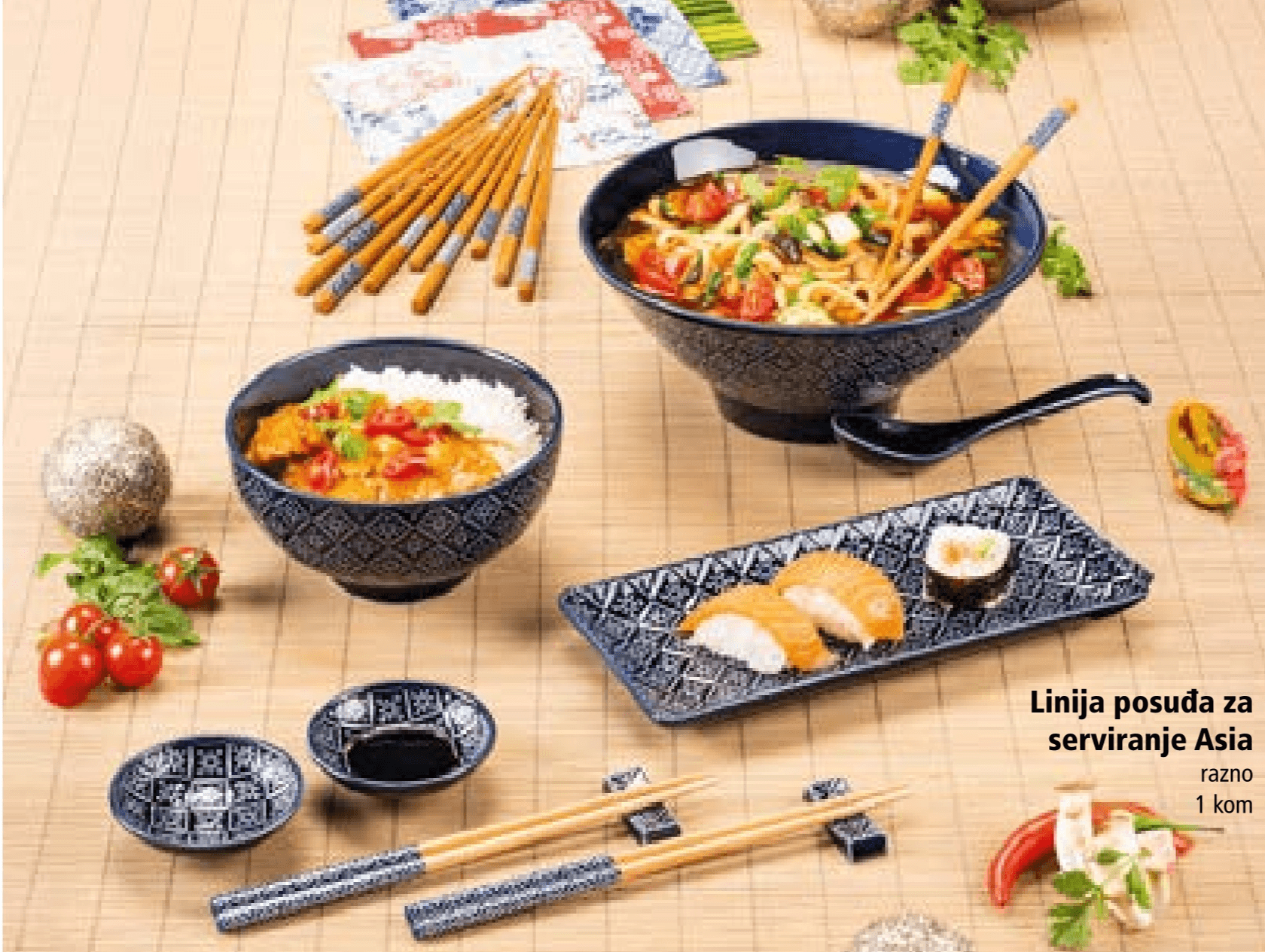 Linija posuđa za serviranje Asia 1 kom