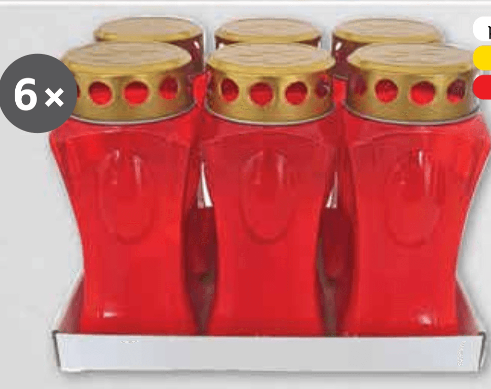 Nadgrobni lampion 6 komada - Akcija u trgovini Plodine