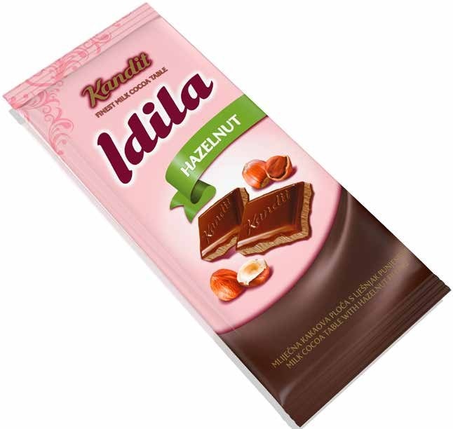 Kandit Idila kakao tabla s lješnjakom 90 g