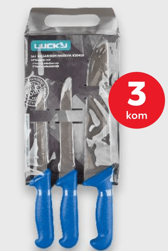LUCKY Set noževa 3 kom