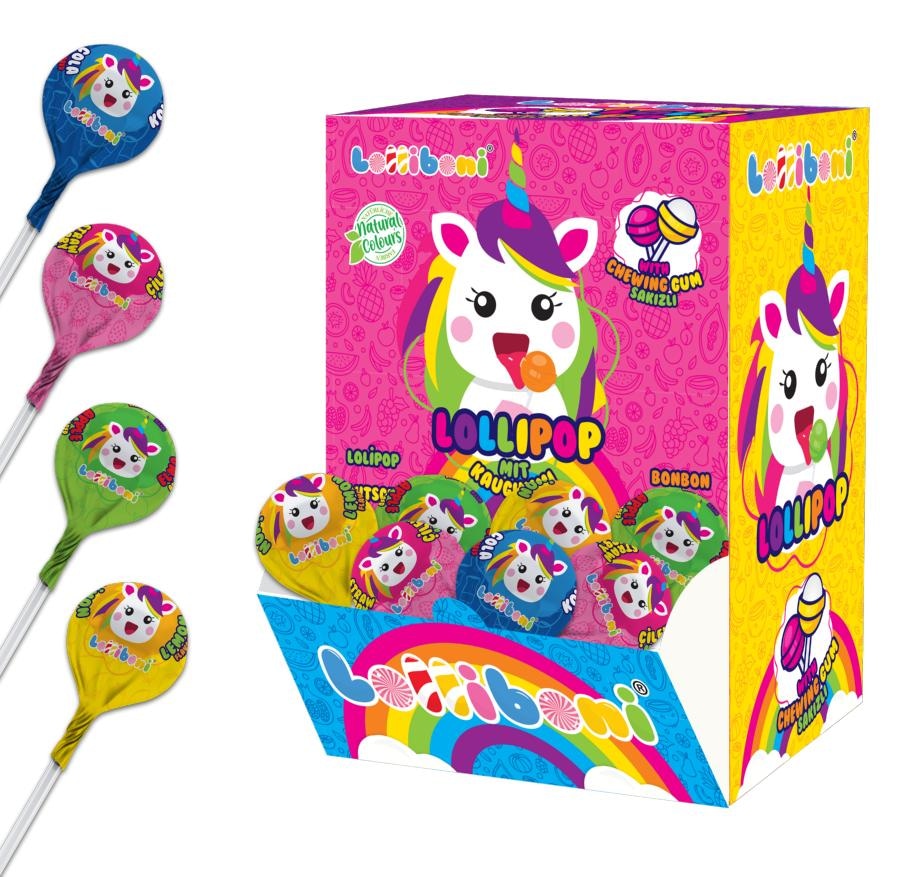 Lolliboni Unicorn diamond ring pop 2x12g
