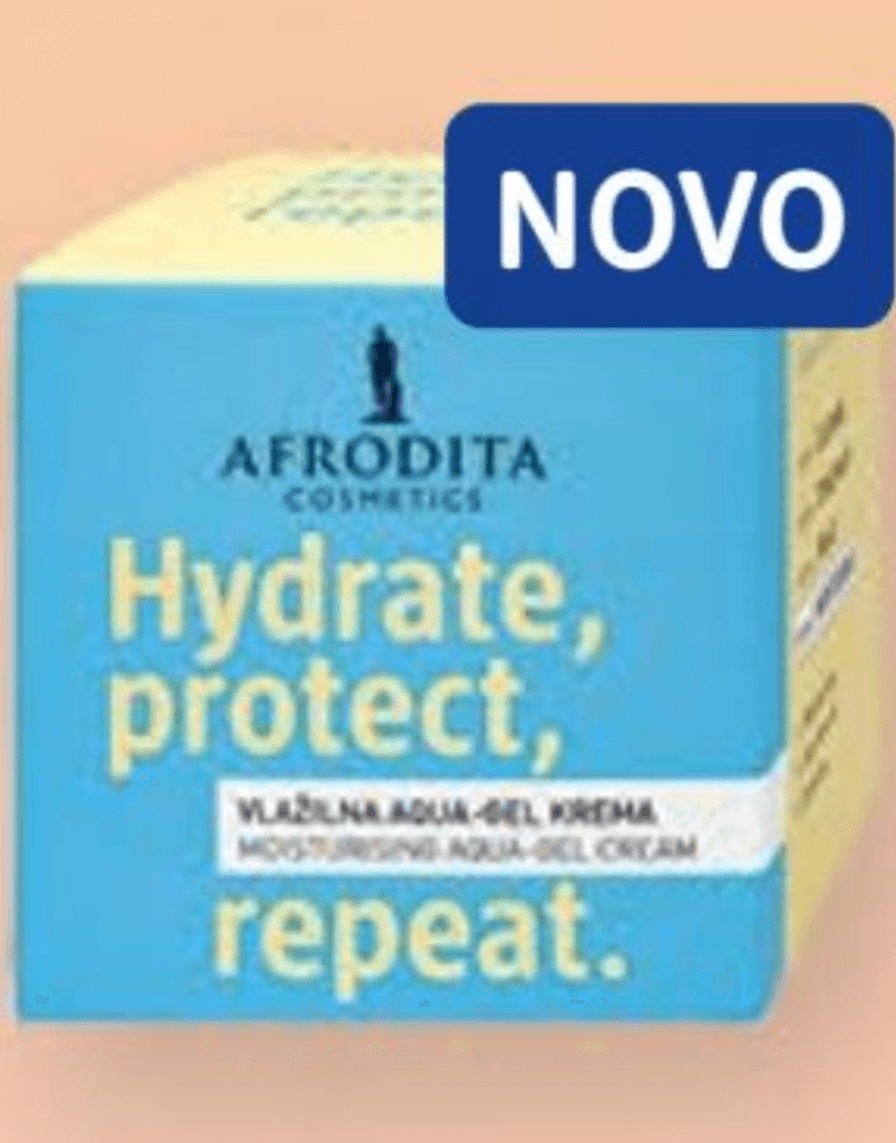 Afrodita Aqua-gel krema Hydrate, protect, repeat. 50 ml