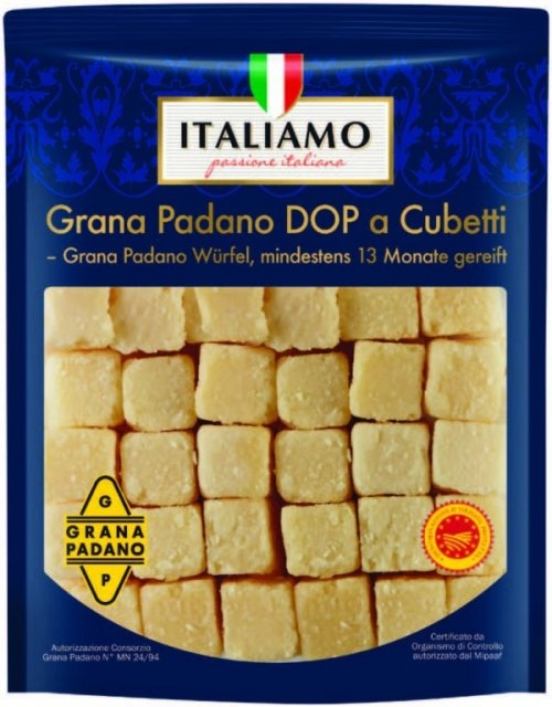 Italiamo Grana Padano u kockicama 300 g - Akcija u trgovini Lidl