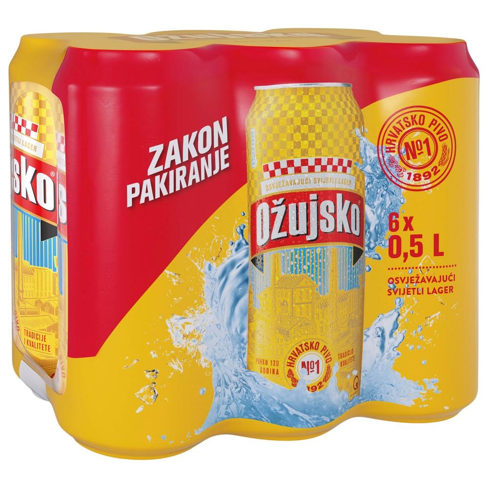 Pivo Ožujsko 6 x 0,5 l - Akcija u trgovini KTC
