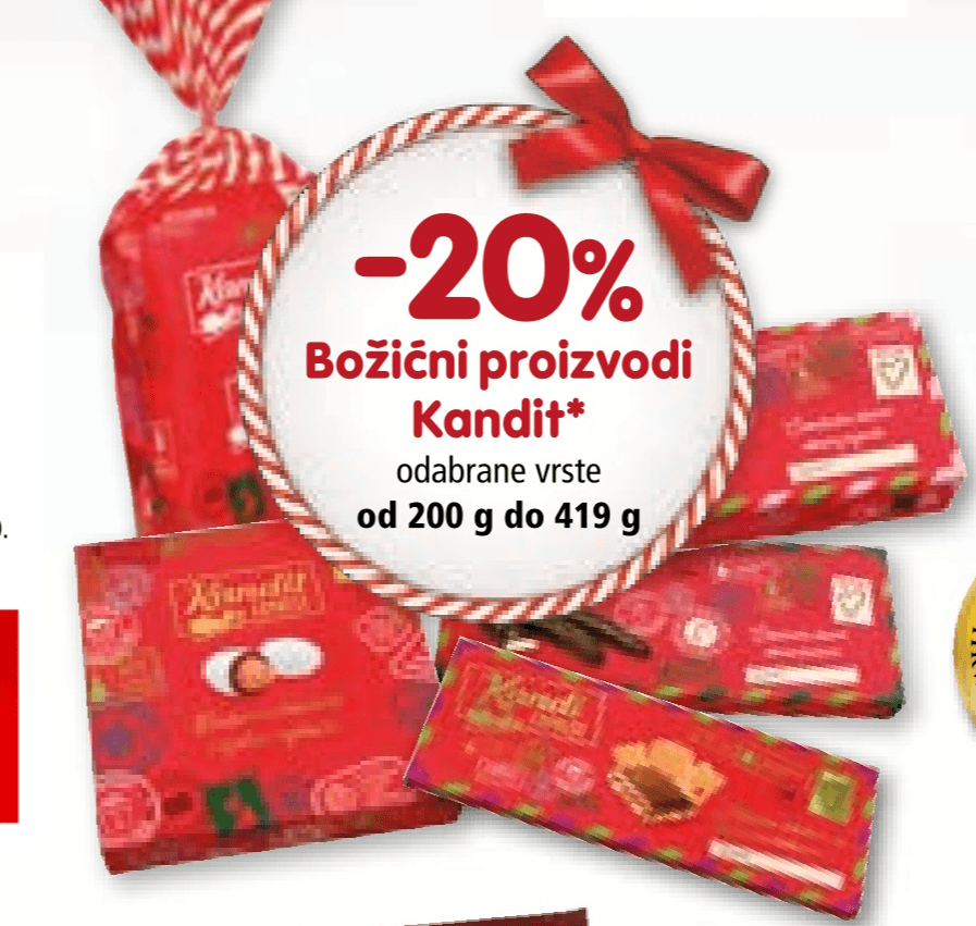 Božićni proizvodi Kandit od 200 g do 419 g