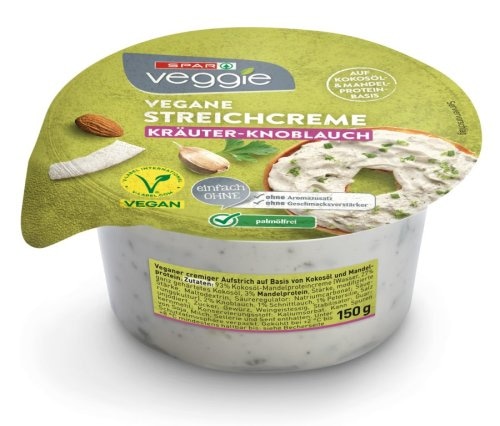 Spar Veggie Namaz začinsko bilje češnjak 150 g - Akcija u trgovini Spar