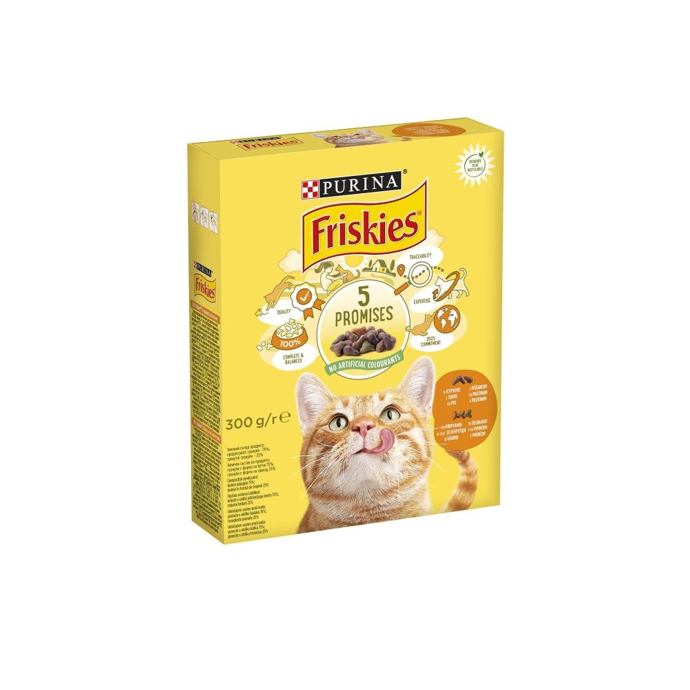 Purina Suha hrana za mačke Friskies 300 g