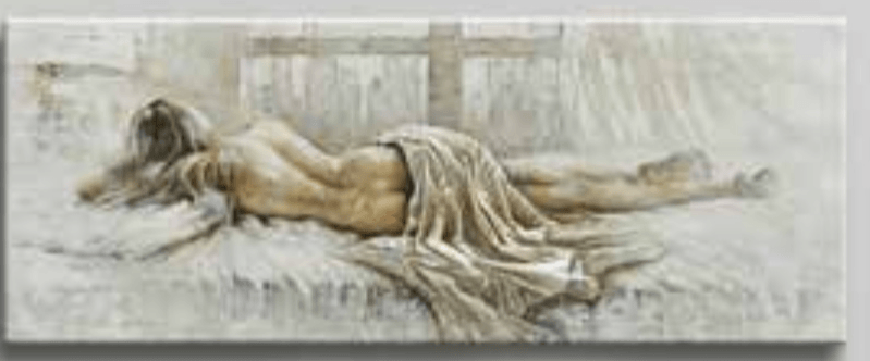 Uljena slika 70x180 cm - Akcija u trgovini Lesnina