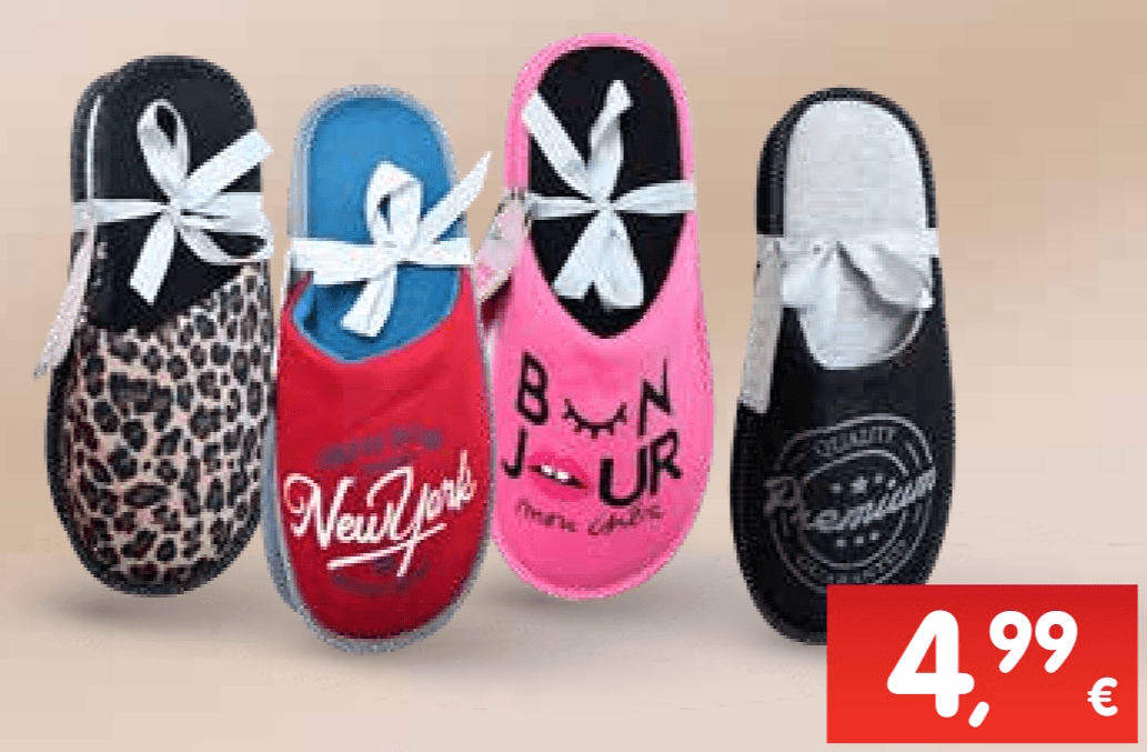 Ženske ili muške papuče 1 par - Akcija u trgovini Spar