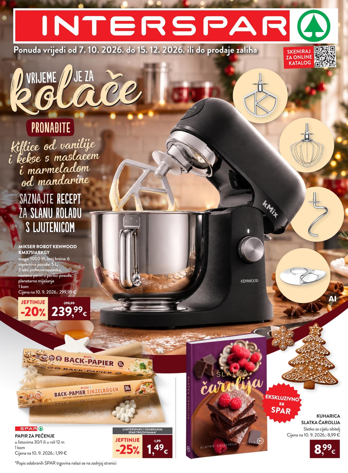 interspar katalog od 07.10.2026. - Vrijeme je za kolače